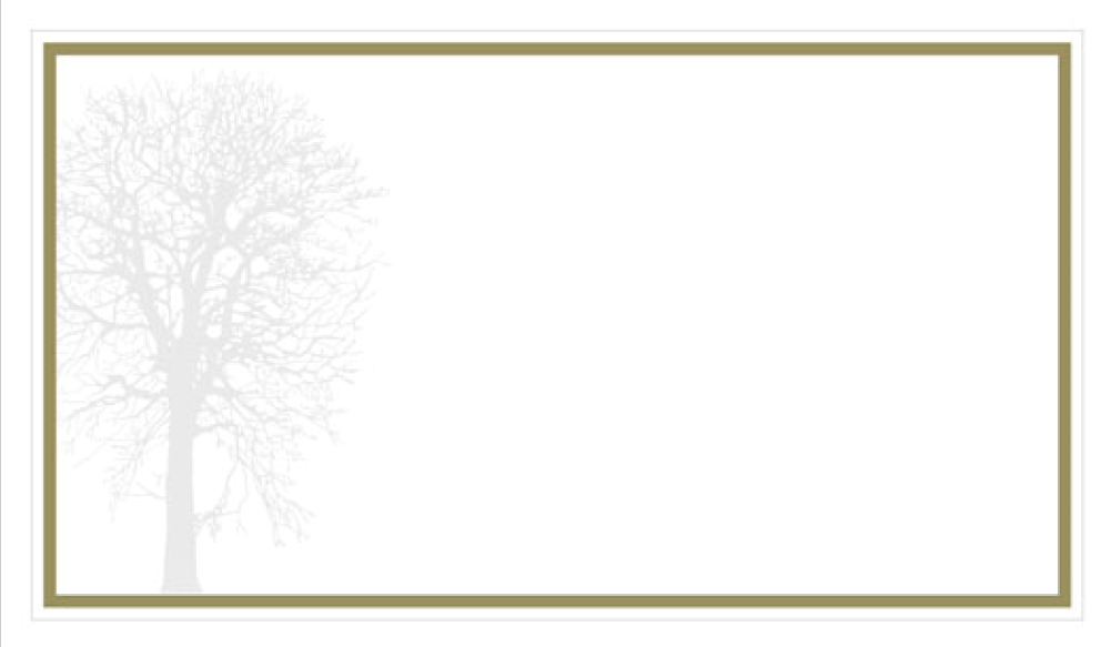 Collection Baum, grau-goldener Rand
